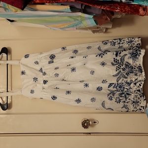 Babydoll cotton floral print dress